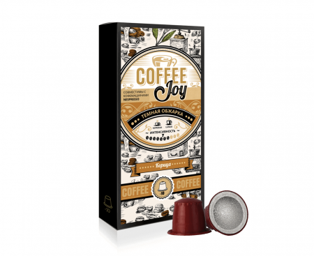 Кофе в капсулах CJ Корица, 85% Арабика / 15% Робуста, 10 шт., Coffee Joy