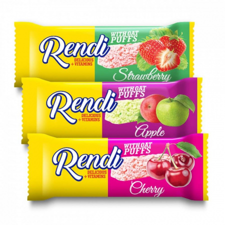 Конфеты Rendi "Фруктовый микс (яблоко, вишня, клубника)", 150 гр