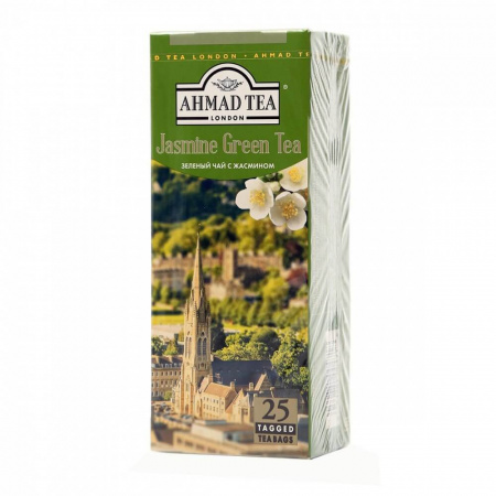 Чай Ahmad "Jasmine Green Tea", зеленый с жасмином, 25 пакетиков