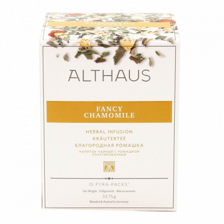 Травяной чай Althaus "Fancy Chamomile (Благородная ромашка)", 15 пирамидок