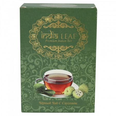 Чай India leaf "Черный с саусепом", среднелистовой, 100 гр