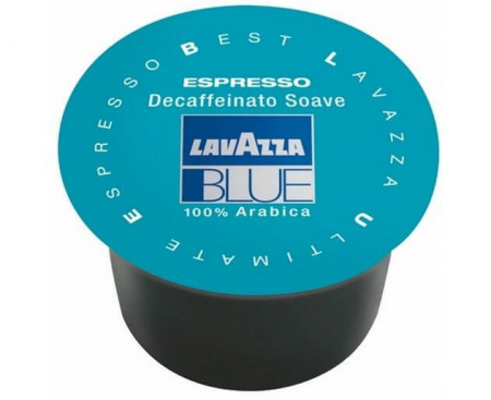 Кофе молотый в капсулах BLUE Espresso DECAFF(без кофеина).SOAVE, Lavazza