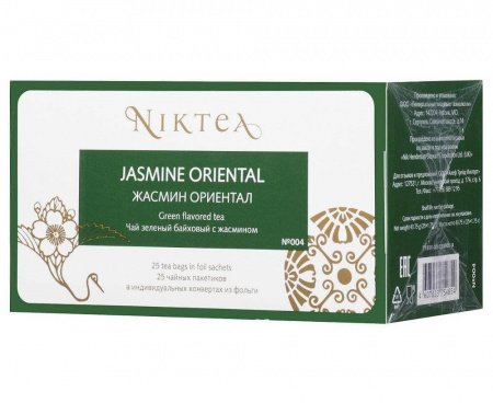 Чай зеленый Jasmine Oriental (Жасмин Ориентал), 25 пак., Niktea