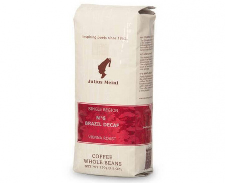 Кофе Brazil Decaf №6 (без кофеина), зерно, 250 г, Julius Meinl