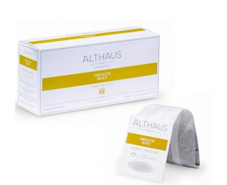 Чай травяной для чайника Smooth Mint (Нежная Мята), 20 пак., Grand Packs, Althaus