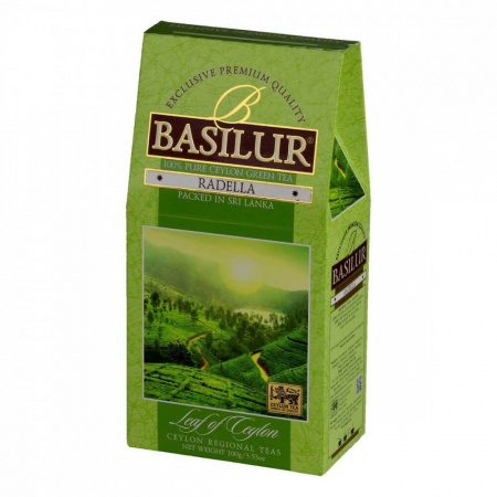 Чай Basilur "Лист цейлона - Раделла", зеленый листовой, 100гр