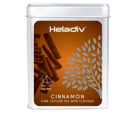 Чай черный TIN PYRAMID CINNAMON, 15 пирамидок, Heladiv