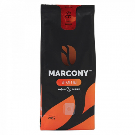 Кофе Marcony "Aroma | Cо вкусом Вишни", в зёрнах, 200 гр