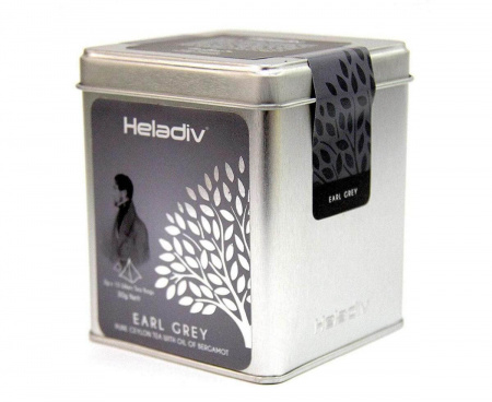 Чай черный TIN PYRAMID EARL GREY, 15 пирамидок, Heladiv