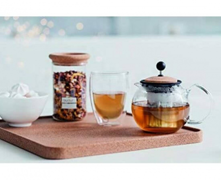 Чайник заварочный ASSAM с фильтром 1 л, пробковый, Bodum