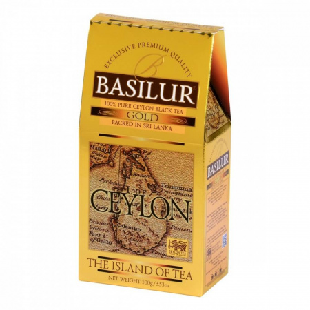 Чай Basilur "Остров - Золотой",  черный листовой, 100 гр