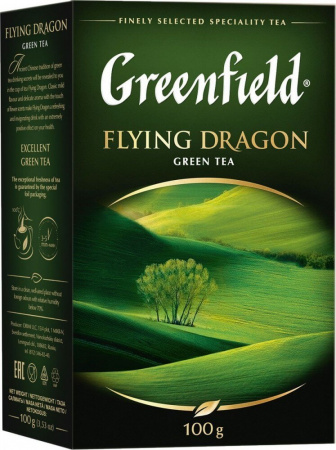 Чай Greenfield "Flying Dragon", зеленый листовой, 100 гр