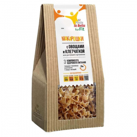 Макароны Pasta la Bella forFIT "С овощами и клетчаткой", 300 гр