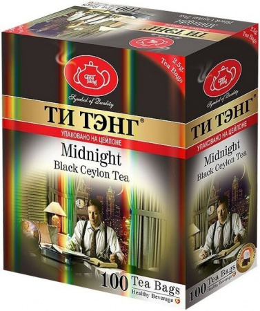 Чай Ти Тэнг "Midnight (Для полуночников)", черный, 100 пакетиков