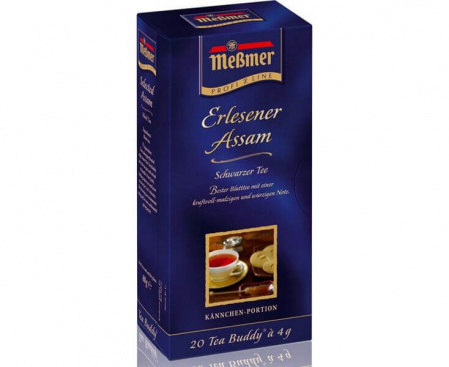 Чай черный пакетированный для чайника Ассам Изысканный, 20х4 г, Messmer
