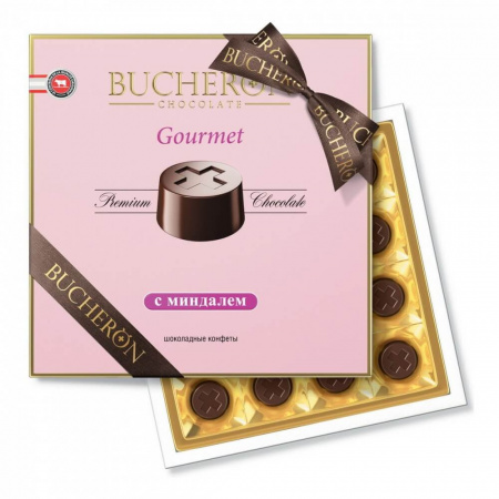 Конфеты Bucheron "Gourmet", шоколадные с миндалем, 180 гр