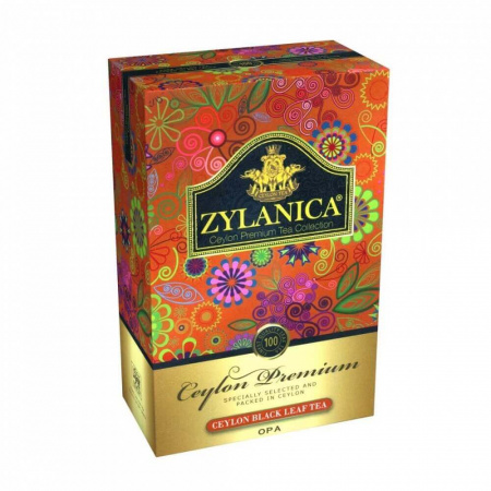 Чай Zylanica Ceylon Premium, чёрный листовой, OPA, 100 гр