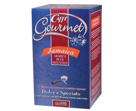 КОФЕ В ЧАЛДАХ JAMAICA BLUE MOUNTAIN, ПОРЦИОННЫЙ, 100% АРАБИКА, КАРТОННАЯ УПАКОВКА 7Г.Х18ШТ., MOLINARI