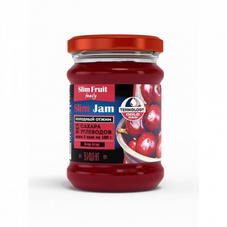 Низкокалорийный джем Slim Fruit "Slim Jam | Вишня", 250 мл