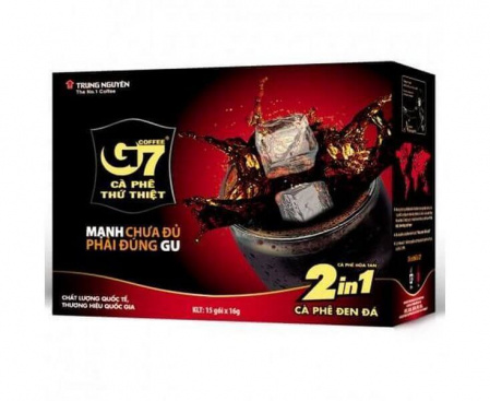 Кофе растворимый G7 Pure Black, 2 г х 15 стиков, TRUNG NGUYEN