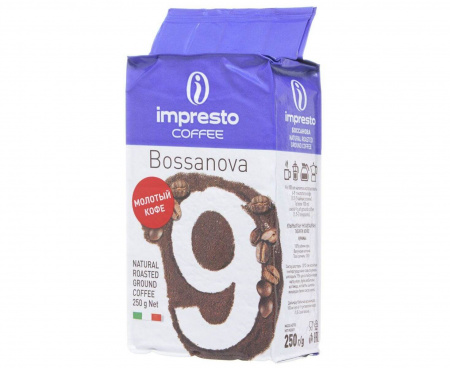КОФЕ МОЛОТЫЙ BOSSANOVA, 250 Г, IMPRESTO