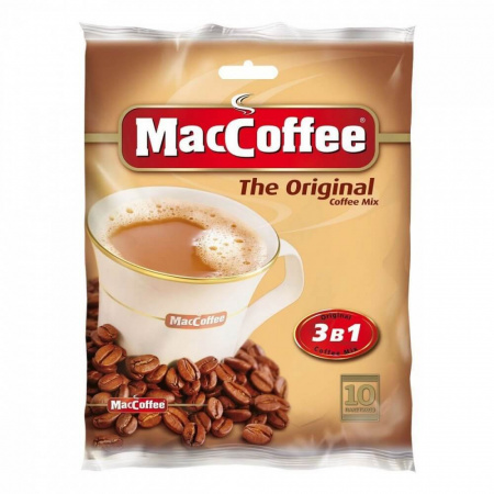 Кофе MacCoffe "Original", растворимый 3 в 1, 10 пакетиков