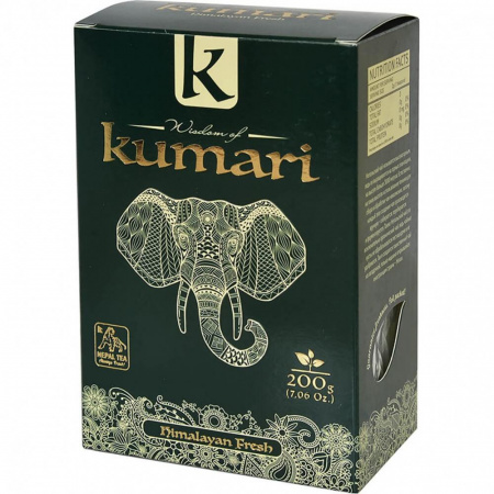 Чай Wisdom of Kumari "Свежесть Гималаев", зелёный крупнолистовой, 200 гр
